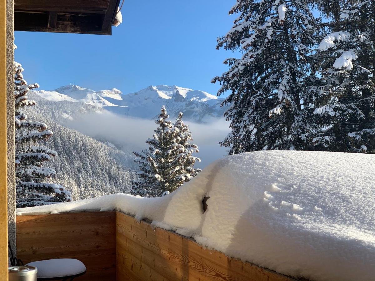 Hotel De Charme La Poste Anzere Bagian luar foto